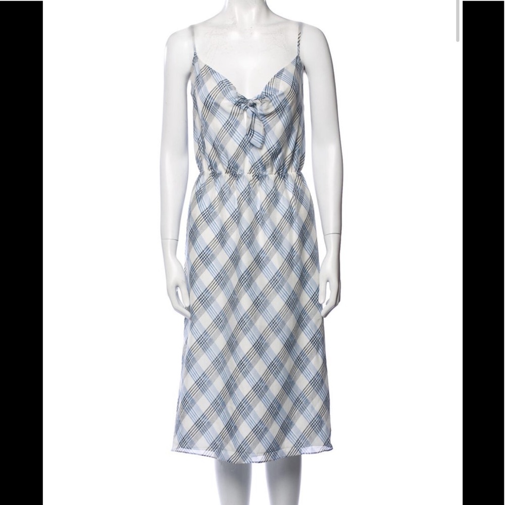 Joie Plaid silk dress, size extra small